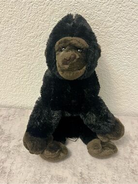 Aurora Plush Black and Brown Gorilla Stuffed Animal